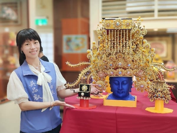以3D列印等科技再創新 神帽「珠冠」開創傳統工藝新局 神明帽特展